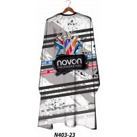 Novon Professional Hairdresser Cape/ Umhang - Barbershop Muster hell