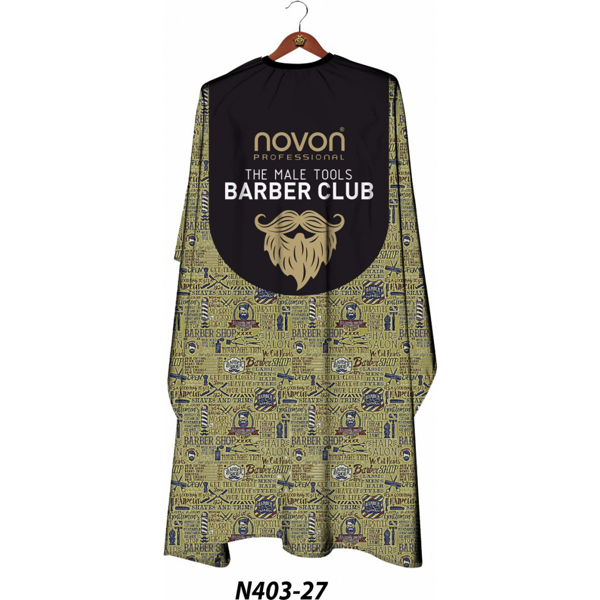 Novon Professional Hairdresser Cape/ Umhang - schwarz -...
