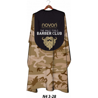 Novon Professional Hairdresser Cape/ Umhang - Barber Club Camouflage