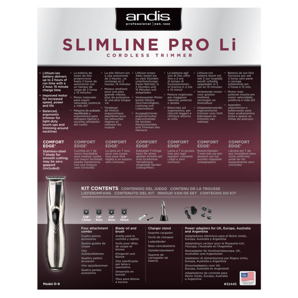 Andis SlimLine Pro LI Silber
