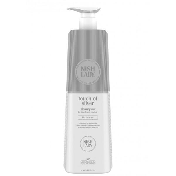 NISHLADY SHAMPOO TOUCH OF SILVER 947ml