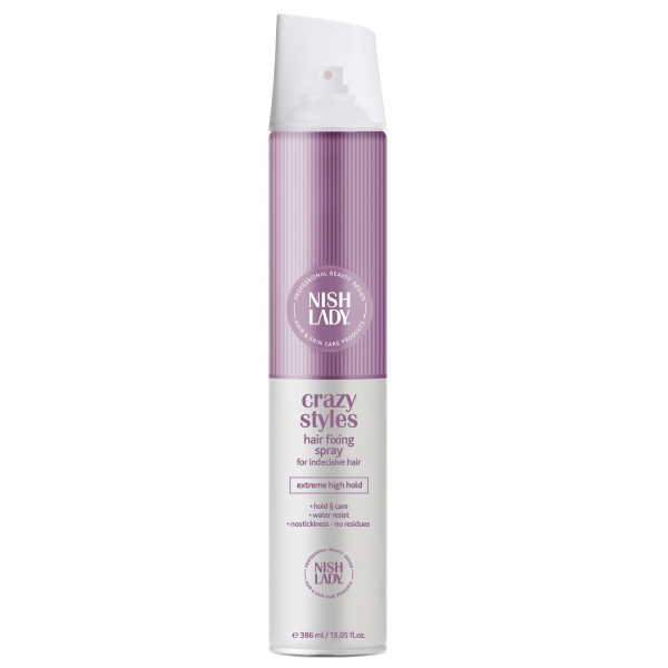 NISHLADY FIXING SPRAY CRAZY STYLES 386ml