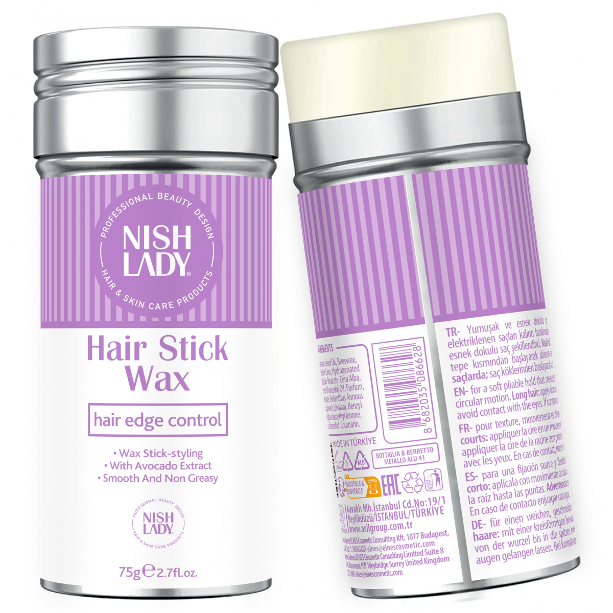 NISHLADY HAIR STICK WAX 75gr