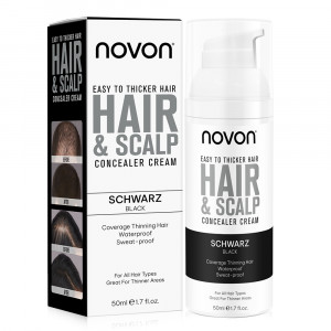 Novon Hair Concealer Creme Schwarz 50ml