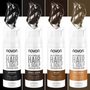 Novon Hair Concealer Creme Schwarz 50ml