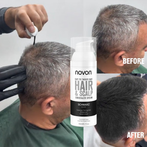 Novon Hair Concealer Creme Schwarz 50ml