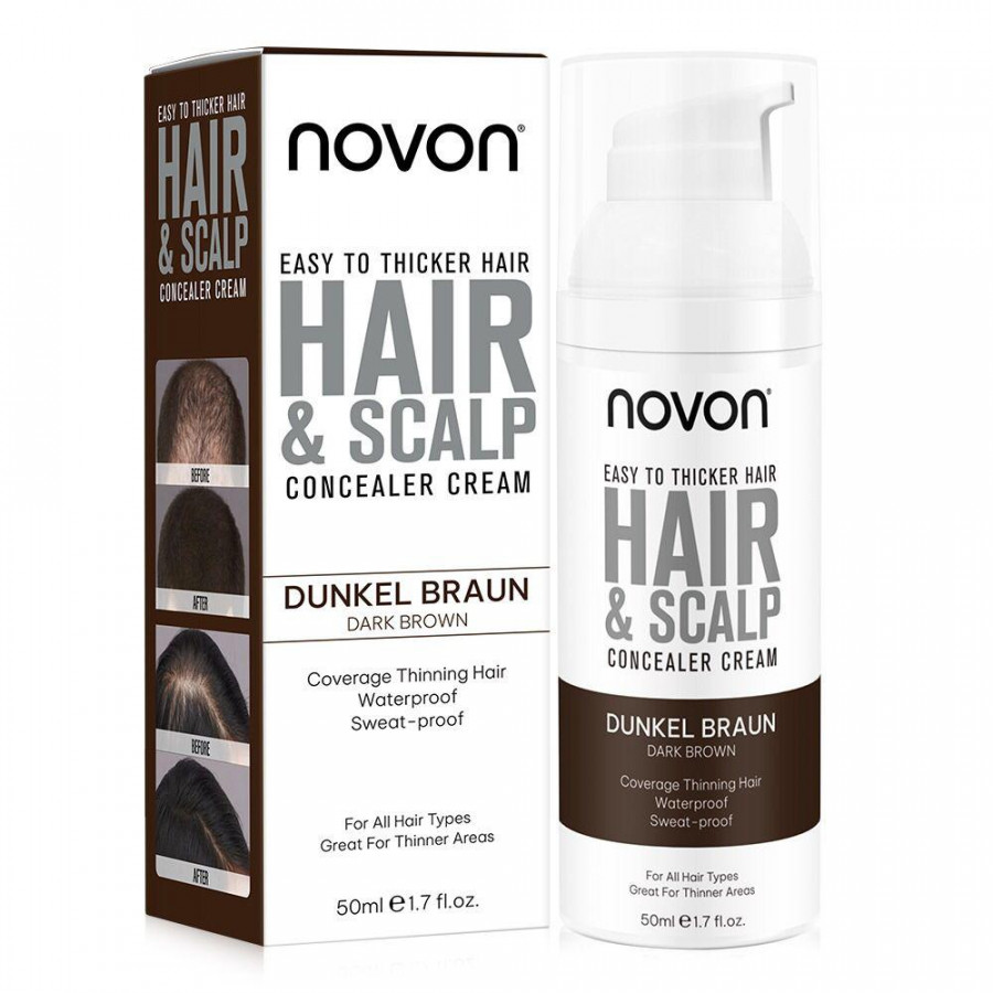 Novon Hair Concealer Cream Dunkel Braun 50ml