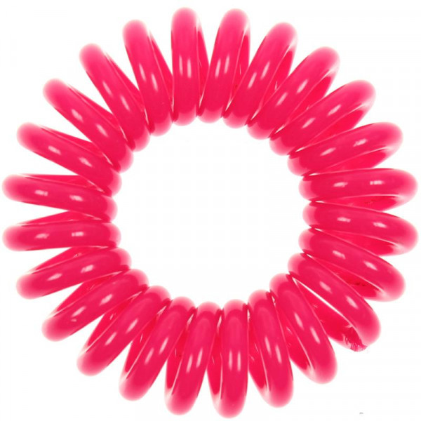 Loop Haargummi 6er Pack (dunkle Pink) Spiral Haarband / Haarbinder