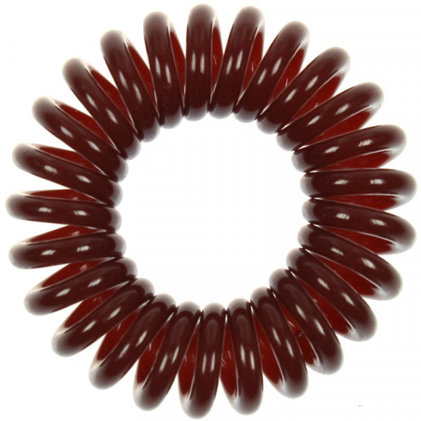 Loop Haargummi 6er Pack (Braun) Spiral Haarband / Haarbinder