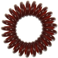 Loop Haargummi 6er Pack (Braun) Spiral Haarband / Haarbinder