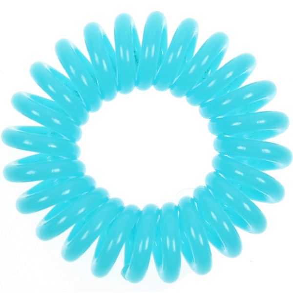 Loop Haargummi 6er Pack (Hellblau) Spiral Haarband / Haarbinder