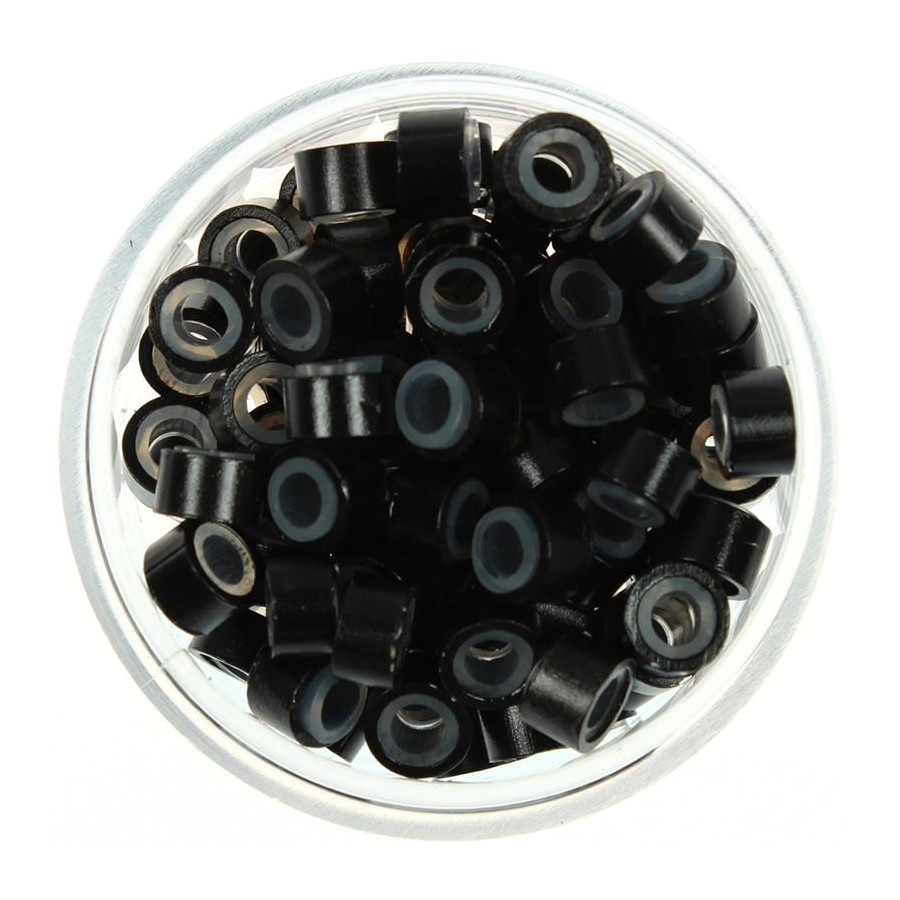 Microringe 100st. Schwarz für Micro Ring Extentions