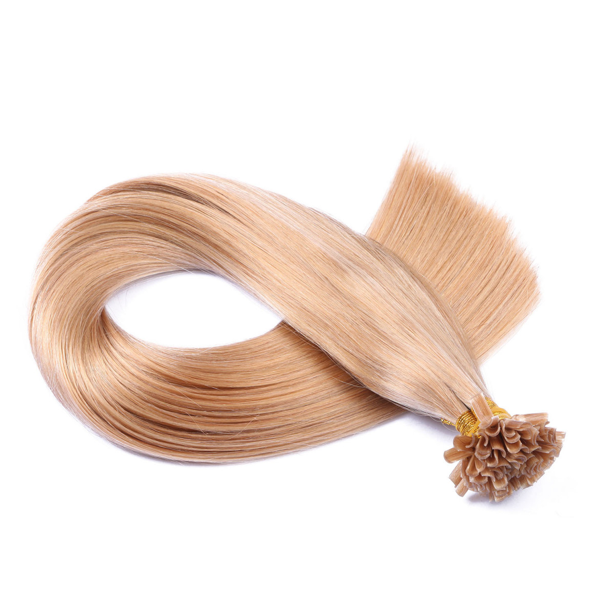 25 x Keratin Bonding Hair Extensions - 20 Aschblond 100%...