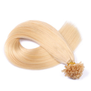 25 x Keratin Bonding Hair Extensions - 613 Helllichtblond - 100% Echthaar - NOVON EXTENTIONS
