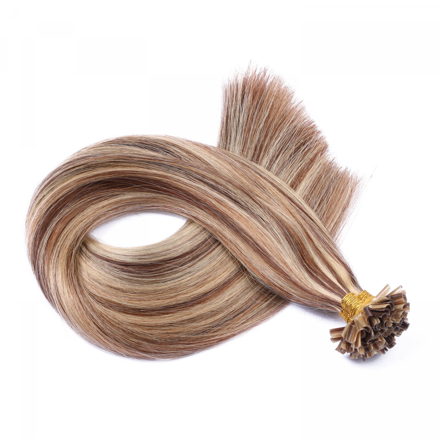 25 Keratin Bonding Hair Extensions (4/24 geträhnt) 100 Echthaa