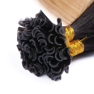 25 x Keratin Bonding Hair Extensions - 1b/24 Ombre - 100% Echthaar - NOVON EXTENTIONS