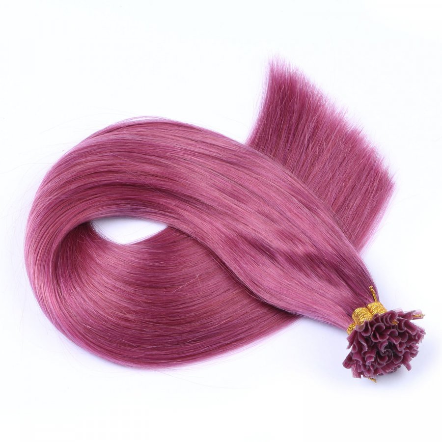 Bonding Extensions Violett aus Remy-Echthaar