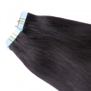 10 x Tape In - 1b Schwarzbraun - Hair Extensions - 2,5g - NOVON EXTENTIONS 40 cm