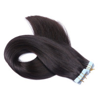 10 x Tape In - 1b Schwarzbraun - Hair Extensions - 2,5g - NOVON EXTENTIONS 40 cm
