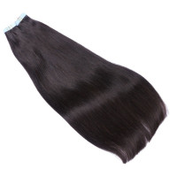 10 x Tape In - 1b Schwarzbraun - Hair Extensions - 2,5g - NOVON EXTENTIONS 40 cm