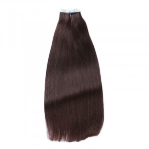 10 x Tape In - 2 Dunkelbraun - Hair Extensions - 2,5g - NOVON EXTENTIONS 60 cm