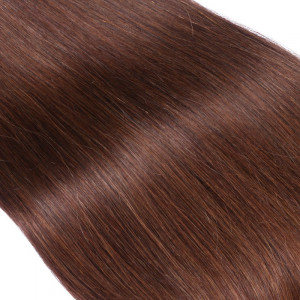 10 x Tape In - 4 Schokobraun Hair Extensions - 2,5g - NOVON EXTENTIONS 40 cm