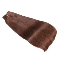 10 x Tape In - 4 Schokobraun Hair Extensions - 2,5g - NOVON EXTENTIONS 40 cm