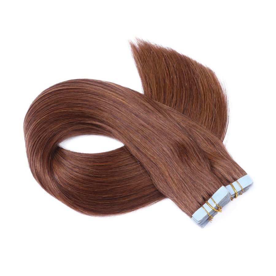 Tape Extensions #6 Braun aus Remy-Echthaar