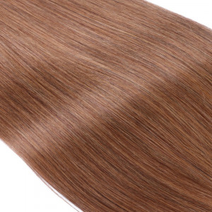 10 x Tape In - 8 Goldbraun - Hair Extensions - 2,5g - NOVON EXTENTIONS 40 cm