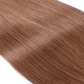 10 x Tape In - 8 Goldbraun - Hair Extensions - 2,5g - NOVON EXTENTIONS 50 cm