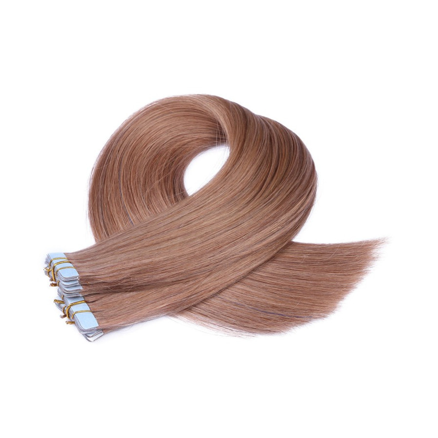 10 x Tape In - 10 Leichtbraun - Hair Extensions - 2,5g