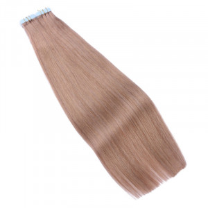 10 x Tape In - 10 Leichtbraun - Hair Extensions - 2,5g - NOVON EXTENTIONS