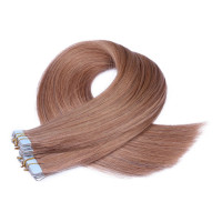 10 x Tape In - 10 Leichtbraun - Hair Extensions - 2,5g - NOVON EXTENTIONS 50 cm