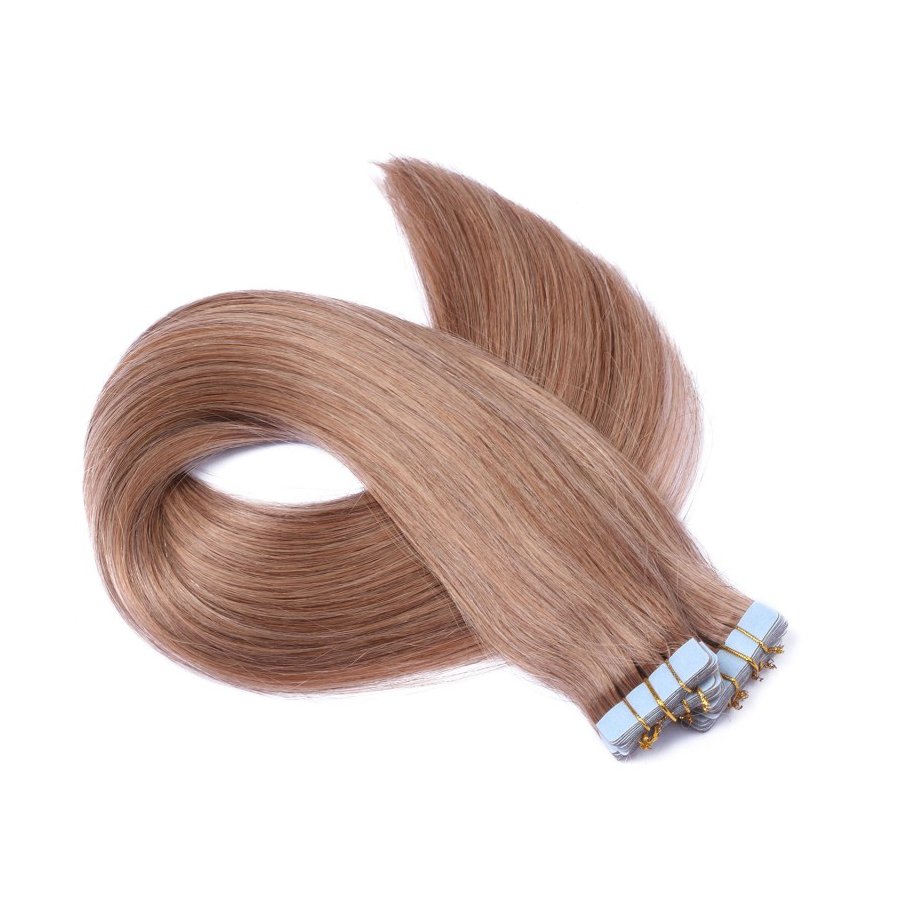 Tape Extensions #12 Hellbraun aus Remy-Echthaar