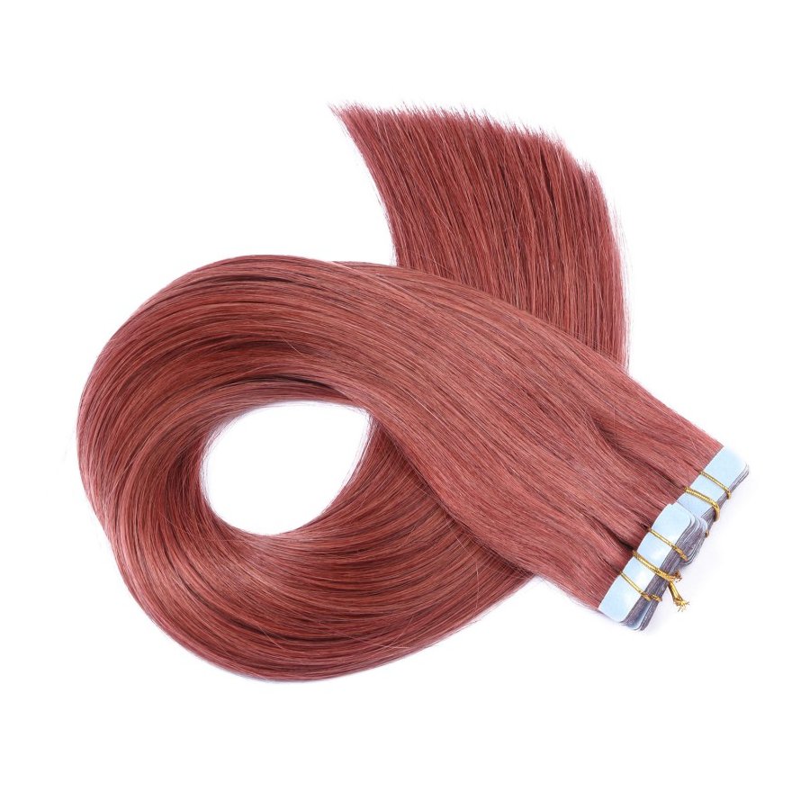 Tape Extensions #14 Rot aus Remy-Echthaar