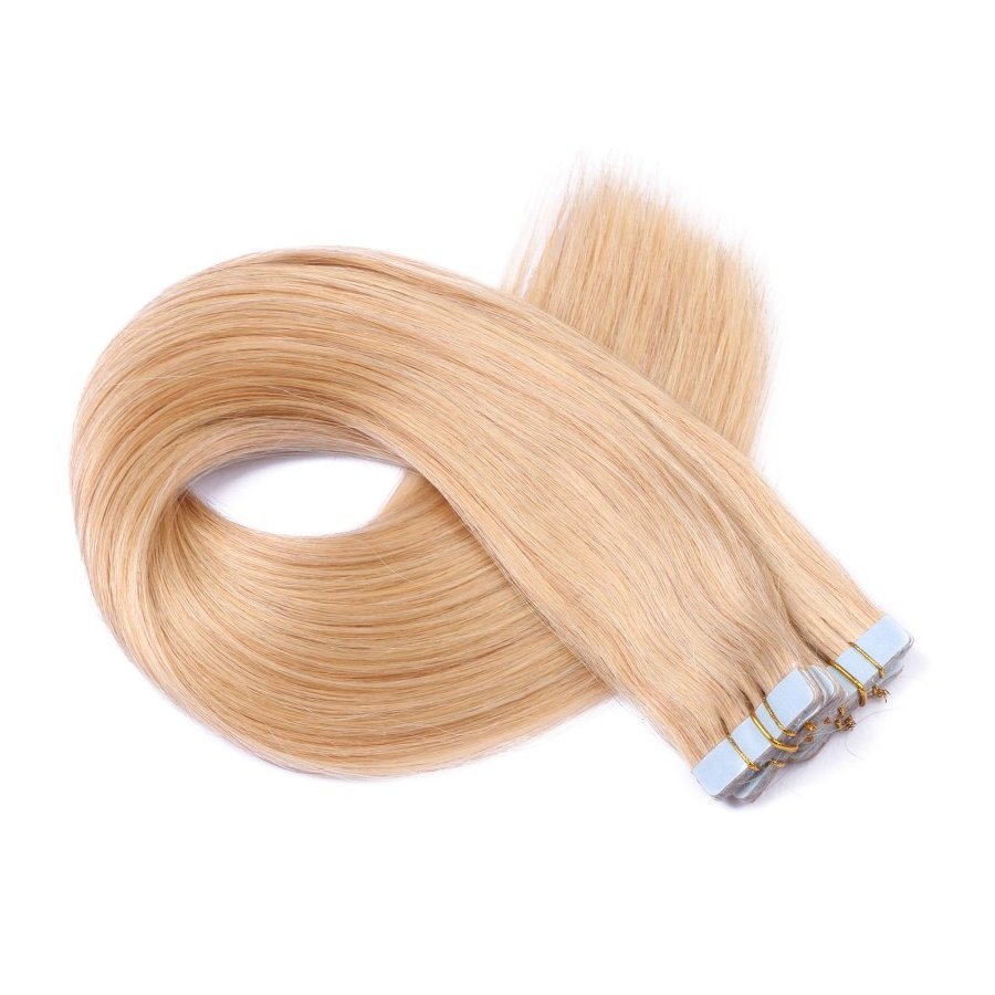 Tape Extensions #18 Naturaschblond aus Remy-Echthaar