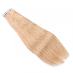 10 x Tape In - 18 Naturaschblond - Hair Extensions - 2,5g - NOVON EXTENTIONS 60 cm