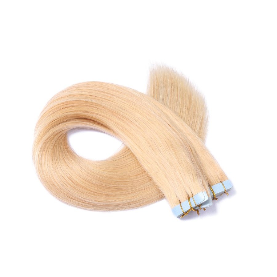 10 x Tape In - 24 Goldblond - Hair Extensions - 2,5 g - NOVO