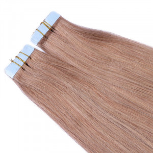 10 x Tape In - 27 Honigblond - Hair Extensions - 2,5g - NOVON EXTENTIONS 40 cm