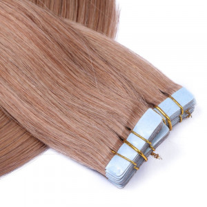 10 x Tape In - 27 Honigblond - Hair Extensions - 2,5g - NOVON EXTENTIONS 40 cm