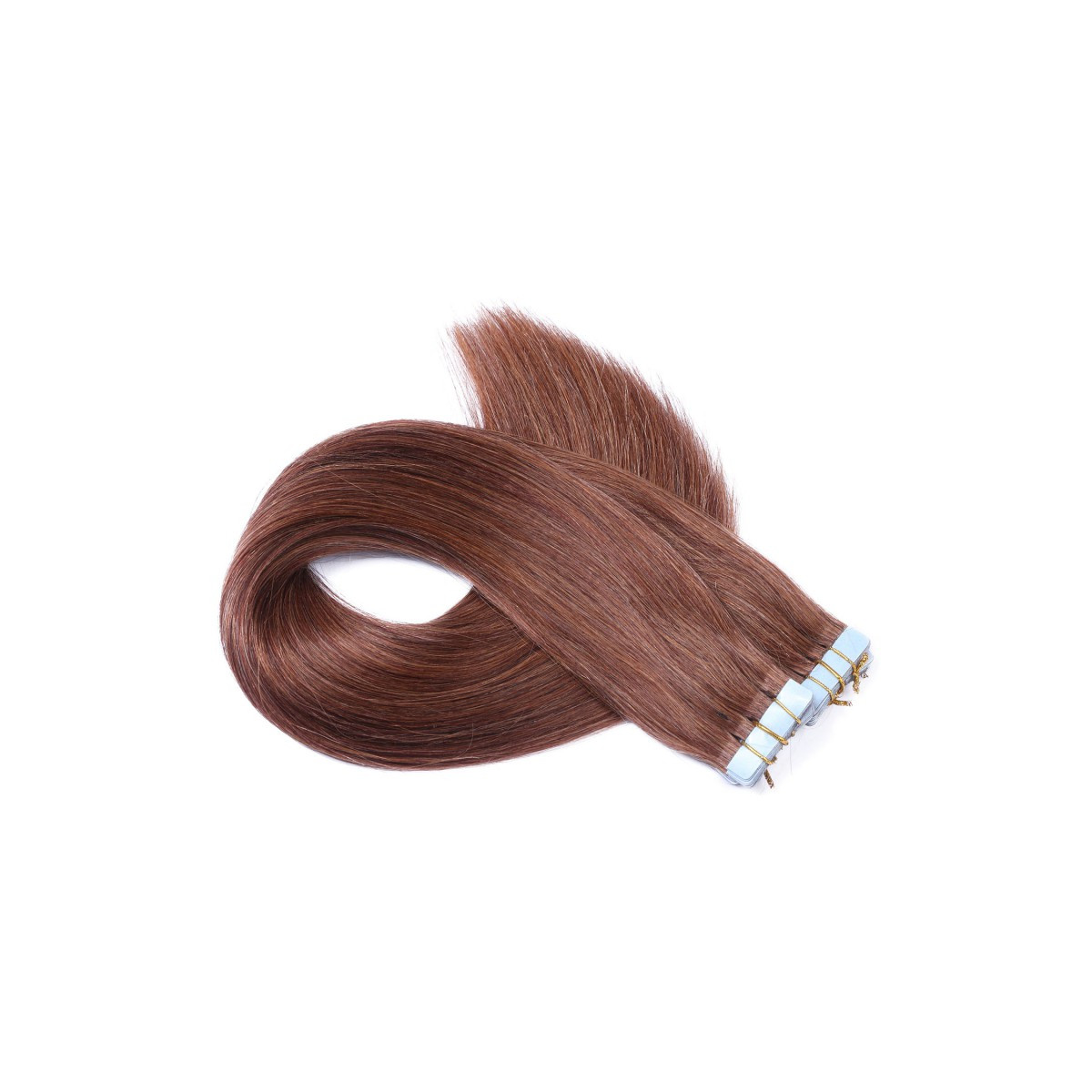 10 x Tape In - 33 Rotbraun - Hair Extensions - 2,5g -...