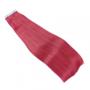 10 x Tape In - Burg - Hair Extensions - 2,5g - NOVON EXTENTIONS 40 cm