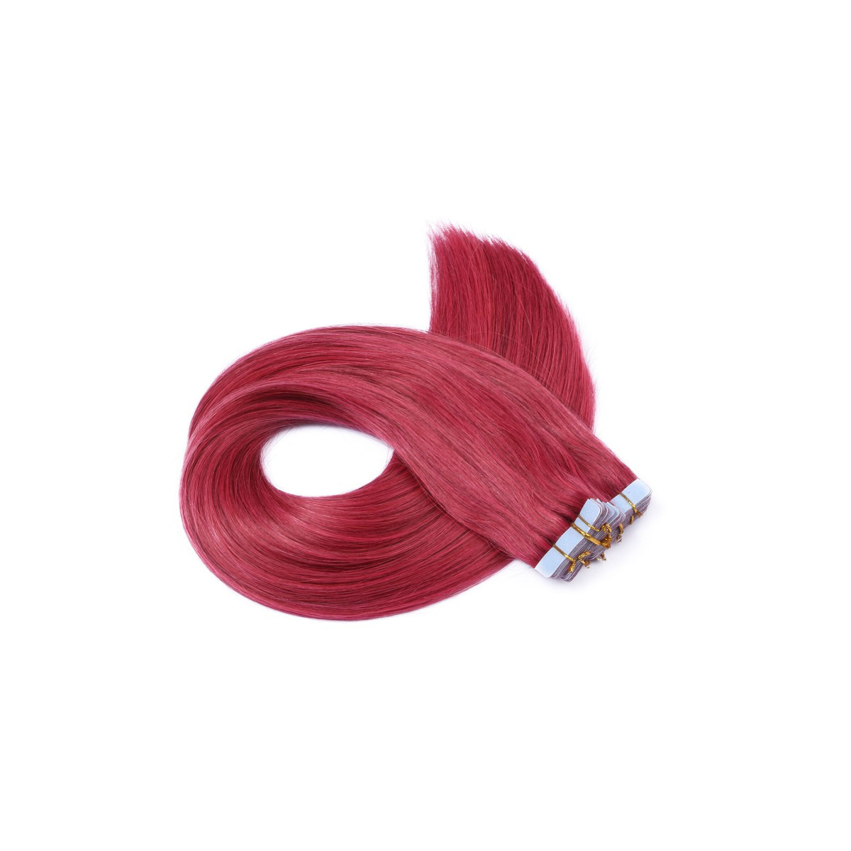 10 x Tape In - Burg - Hair Extensions - 2,5g - NOVON...
