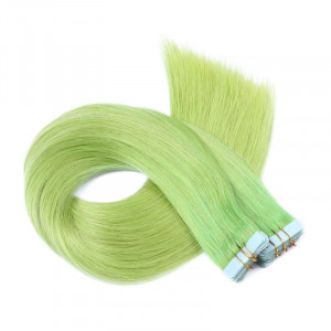10 x Tape In - Grün - Hair Extensions - 2,5g - NOVON EXTENTIONS