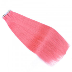 10 x Tape In - Pink - Hair Extensions - 2,5g - NOVON EXTENTIONS 40 cm