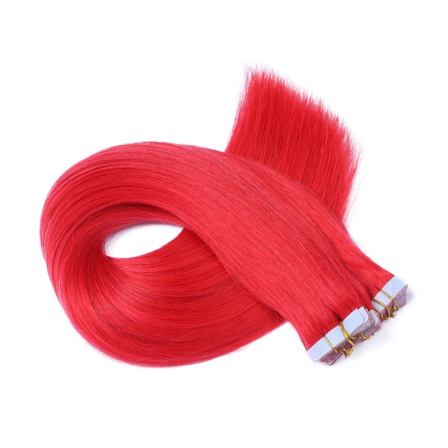 Tape Extensions Red aus Remy-Echthaar