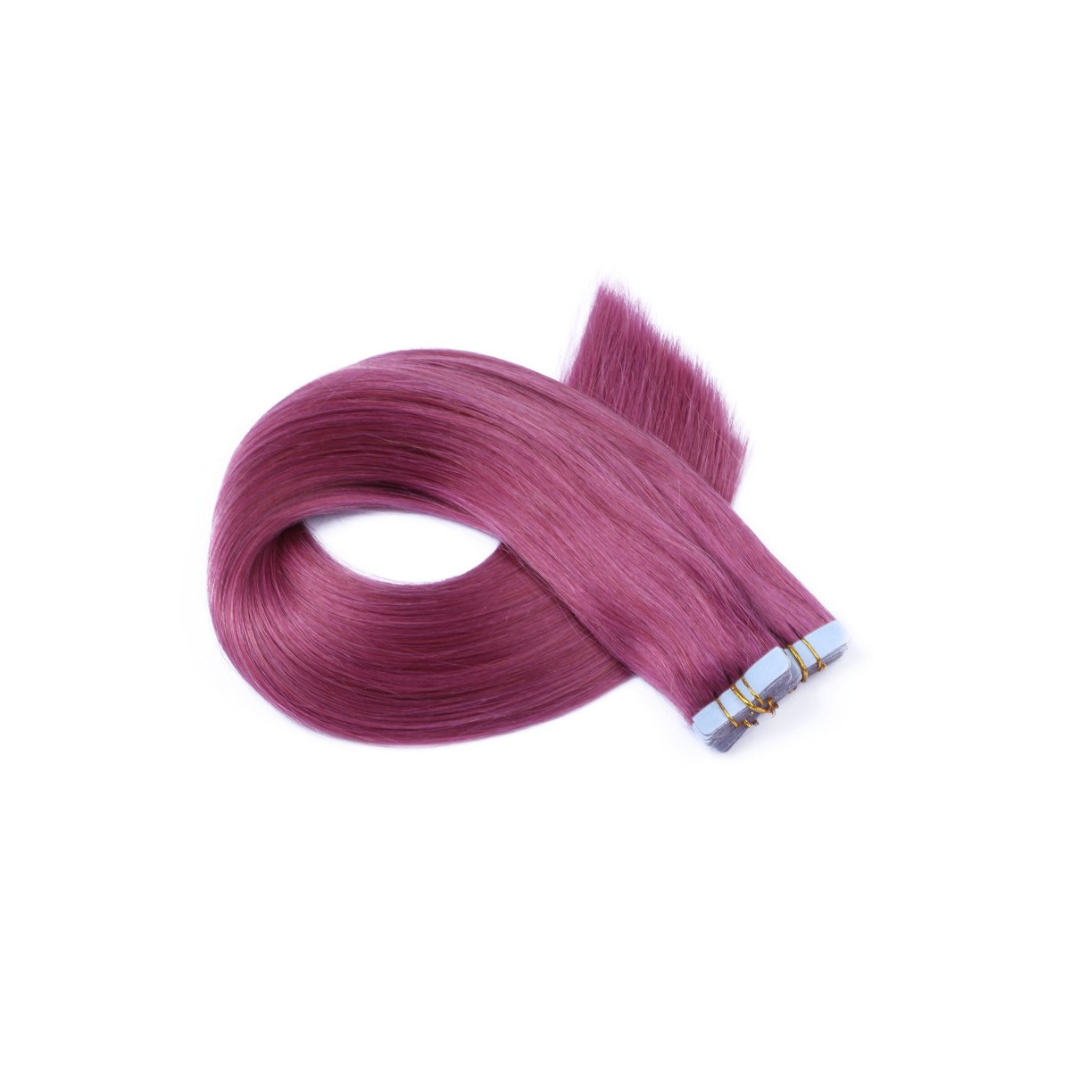 10 x Tape In - Violett - Hair Extensions - 2,5g - NOVON...