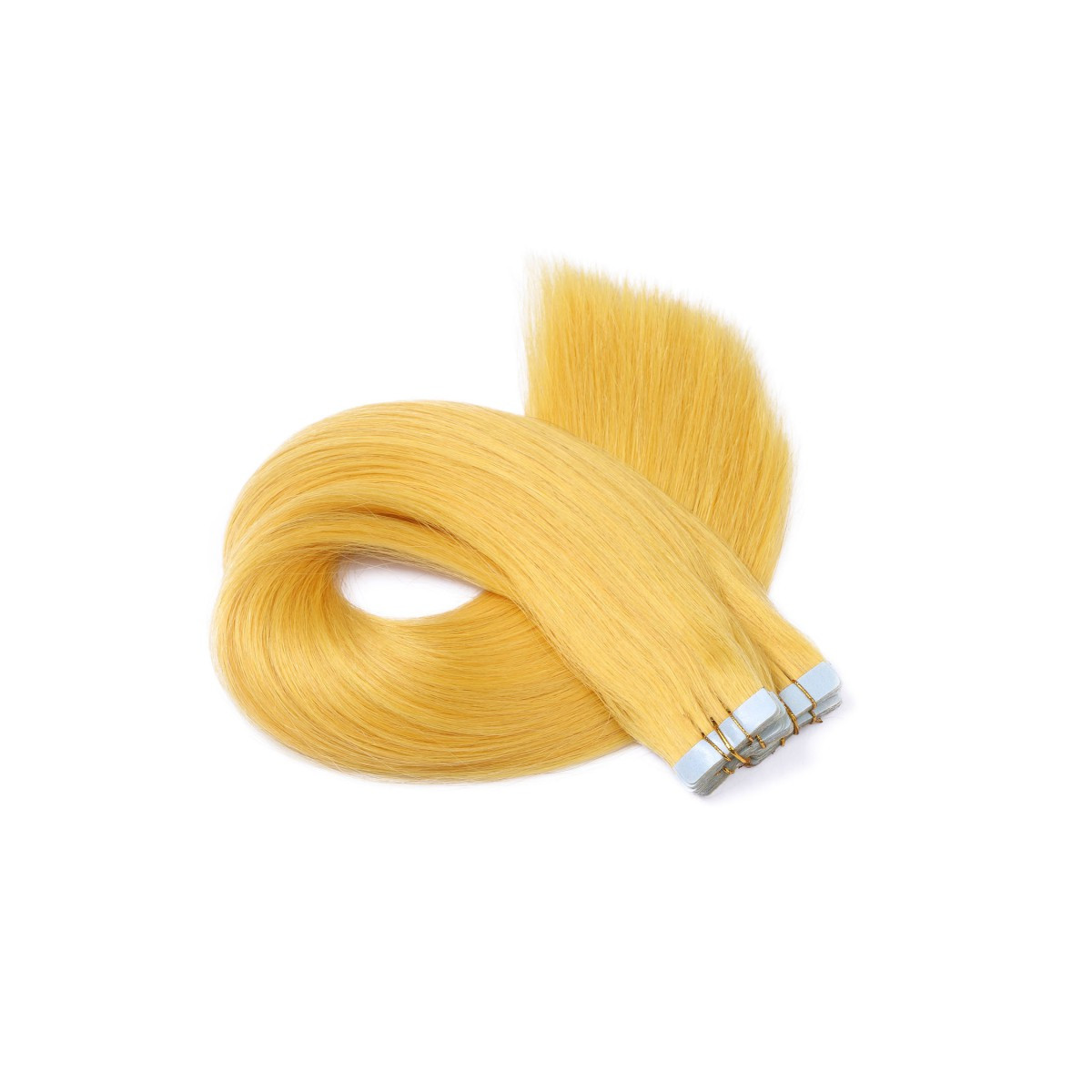10 x Tape In - Yellow - Hair Extensions - 2,5g - NOVON...