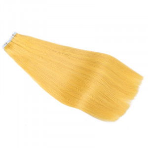 10 x Tape In - Yellow - Hair Extensions - 2,5g - NOVON EXTENTIONS 40 cm