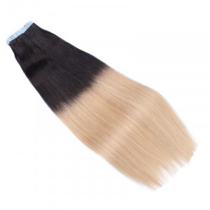 10 x Tape In - 1b/24 Ombre - Hair Extensions - 2,5g - NOVON EXTENTIONS